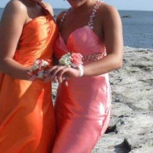 Coral pink Prom Dress